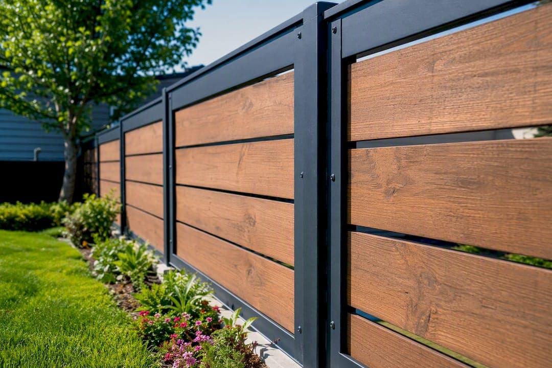 Mixed Material Fence Design: Style Meets Structural Strength